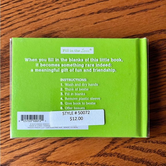 Bestie Fill in the Blank Book - Picture 2 of 9